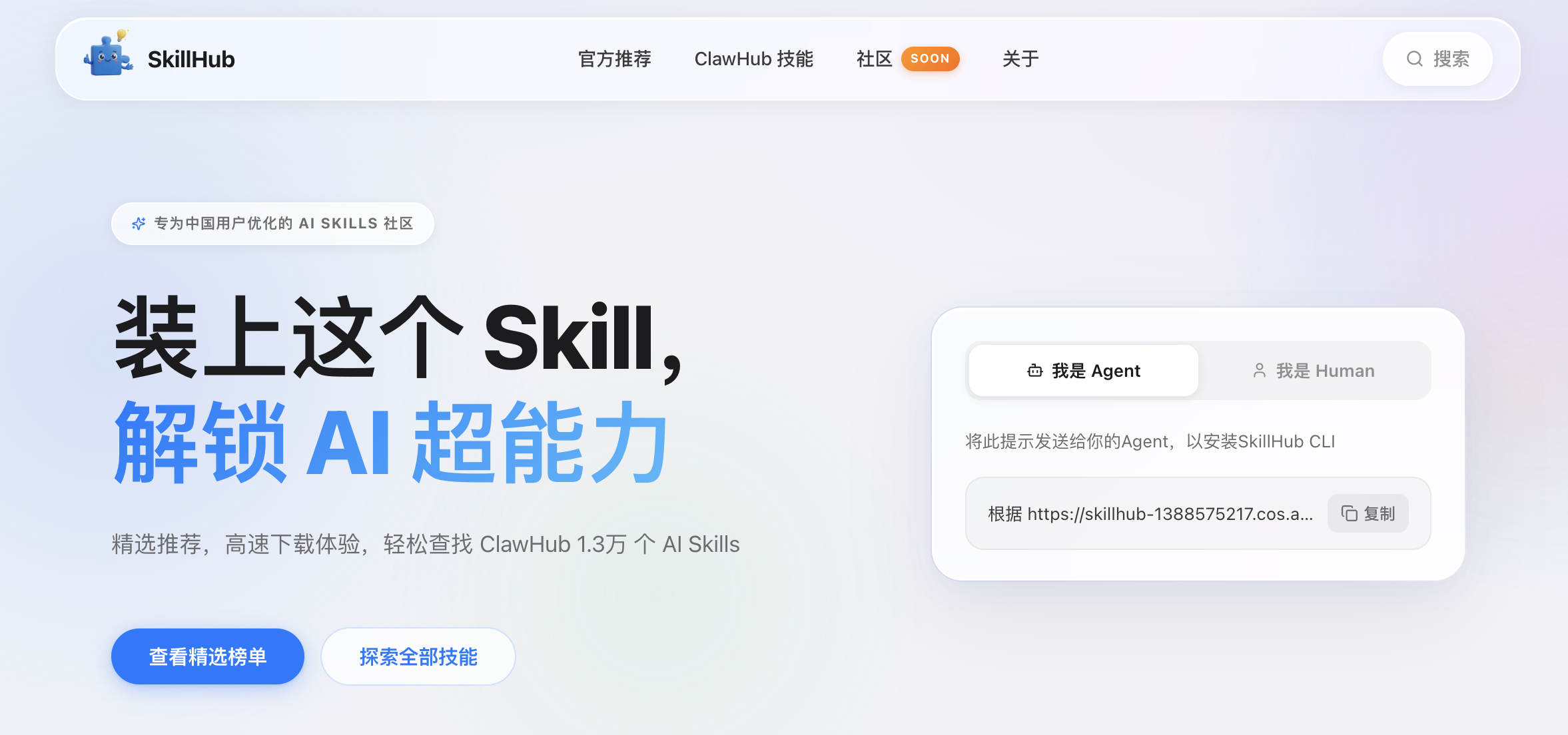 SkillHub 商店